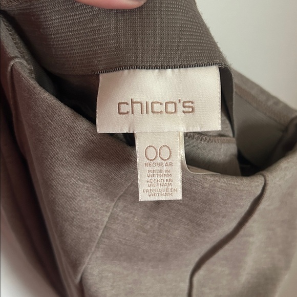 Chico's Classic Taupe Women's Trousers - Picture 2 of 4